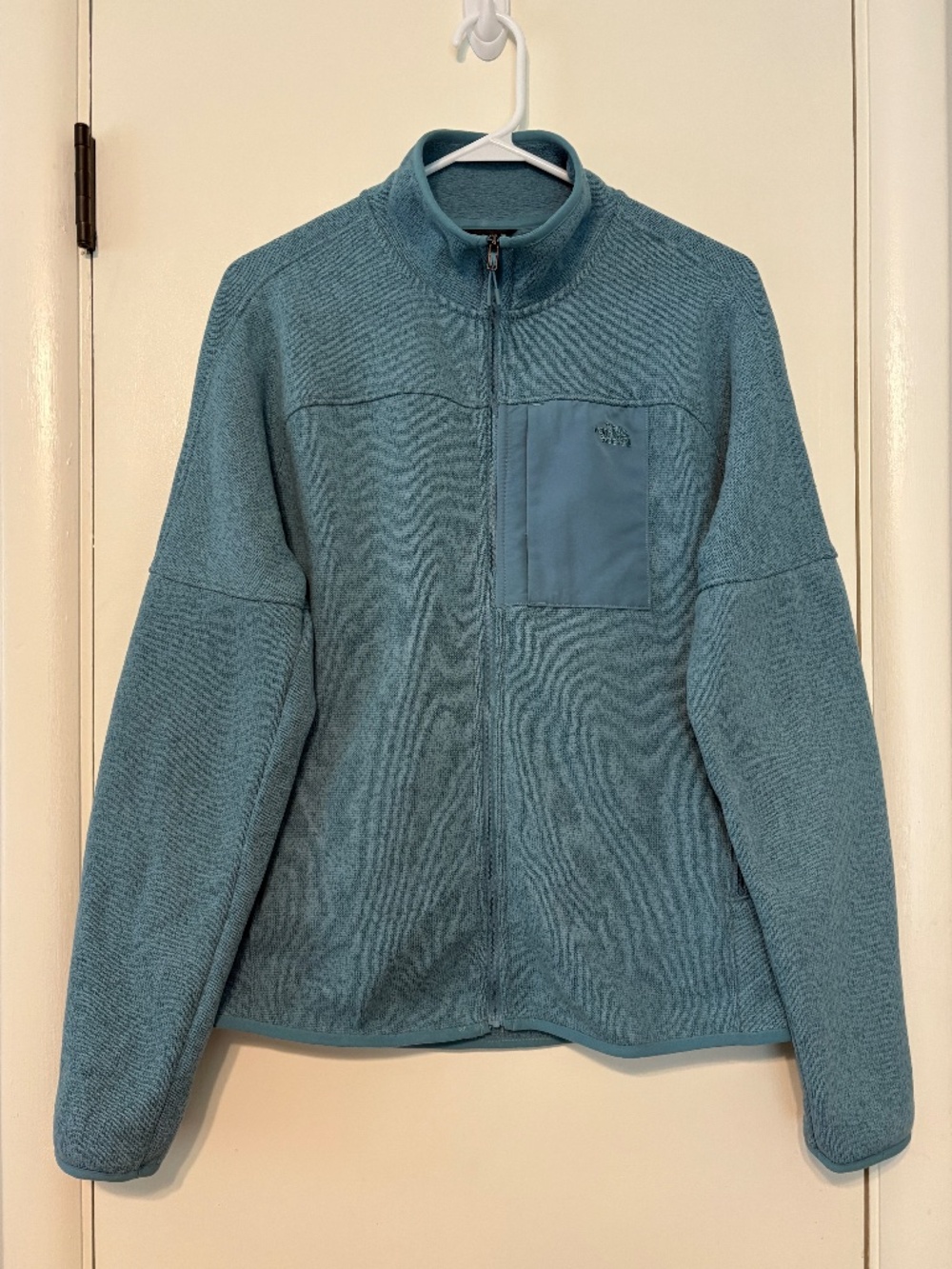 The North Face #NF0A84IA Women's Full-Zip Front Range Fleece Jacket Teal M Logo